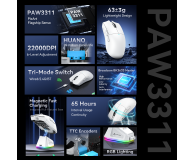 Attack Shark X11 PAW3311 czarna ze stacją ładującą 6972792470771 - 1350002 - zdjęcie 9